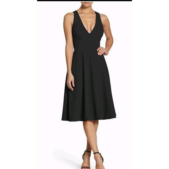 Dress the Population Dresses & Skirts - Dress The Population Catalina Fit & Flare Cocktail Dress Black Capsule Piece S